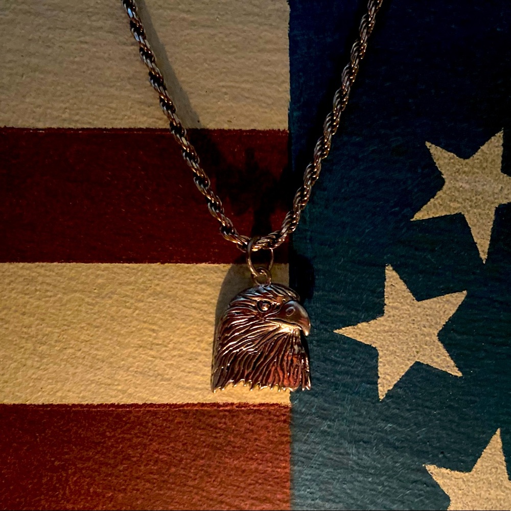 Eagle Head Pendant with Chain